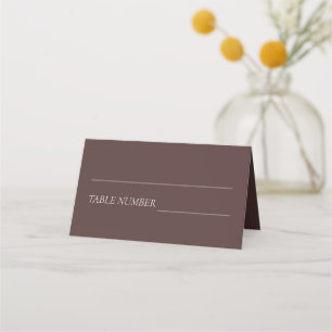 Tarjeta De Asiento Boda Boho de Chocolate Marrón