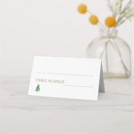 Tarjeta De Asiento Boda Boho Floral Árbol del Bosque