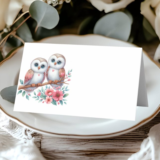 Tarjeta De Asiento Boda Boho Rústica Campestre Búho (Subido por el creador)