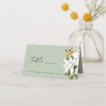 Boda Botánica Verde Musgo Pálido | Florales Blanca