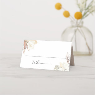 Tarjeta De Asiento Boda botánico de Rustic Boho Beach