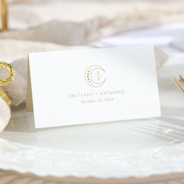 Tarjeta De Asiento Boda celeste blanco dorado (Subido por el creador)