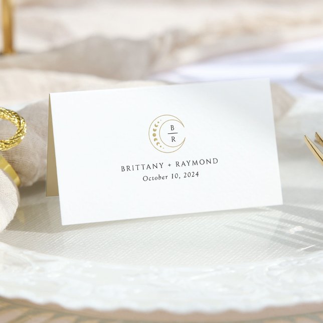 Tarjeta De Asiento Boda Celestial de la Luna de Oro (Subido por el creador)