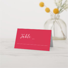 Tarjeta De Asiento Boda Cereza Roja