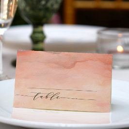 Tarjeta De Asiento Boda de acuarela de Mountain Rustic Sunset