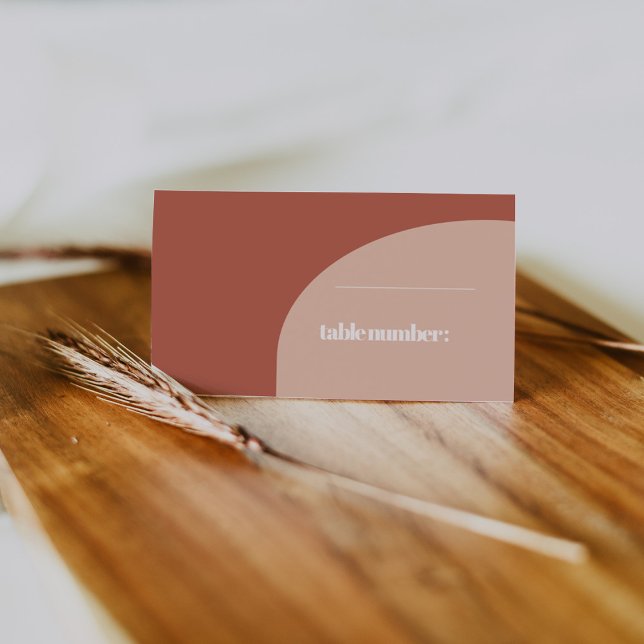 Tarjeta De Asiento Boda de arco de barca de moda simple (Subido por el creador)