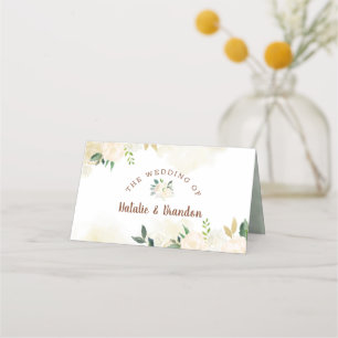 Tarjeta De Asiento Boda de asientos reservados de rústico fresco de g
