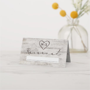 Tarjeta De Asiento Boda de asientos reservados para novias talladas