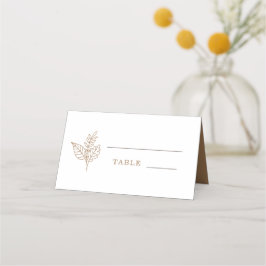 Tarjeta De Asiento Boda de autumn Sprig