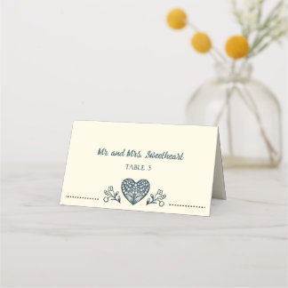 Tarjeta De Asiento Boda de Blooms Eterna