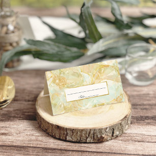 Tarjeta De Asiento Boda de cristal de ráfaga de champán