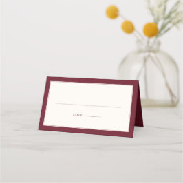 Tarjeta De Asiento Boda de Elegancia Atemporal