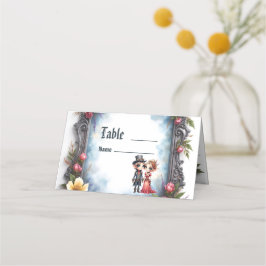 Tarjeta De Asiento Boda de Elfo Caprichosa Steampunk