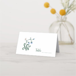 Tarjeta De Asiento Boda de flores coloridas y caprichosas