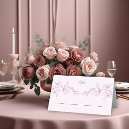 Tarjeta De Asiento Boda de flores sin tiempo