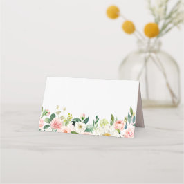 Tarjeta De Asiento Boda de Garland Floral Peach Peach Peach Floral