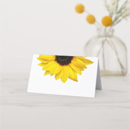 Tarjeta De Asiento Boda de girasol amarillo