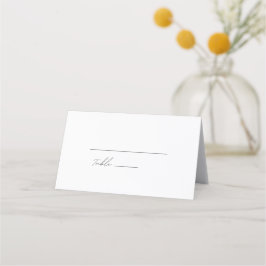 Tarjeta De Asiento boda de guiones en blanco y negro