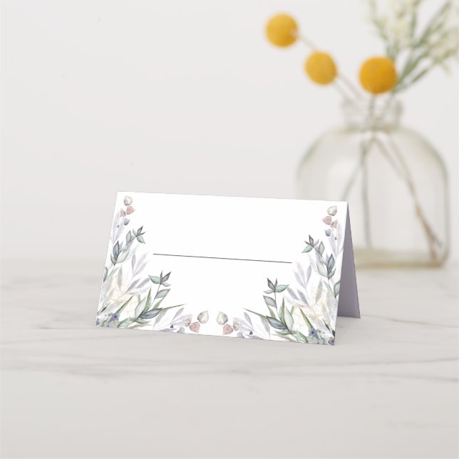 Tarjeta De Asiento Boda de Heather de Soft Purple Scottish (Anverso)