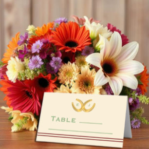 Tarjeta De Asiento Boda de herradura occidental