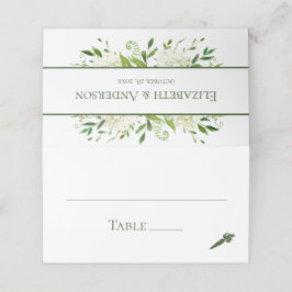 Tarjeta De Asiento Boda de hidrangeas blancas
