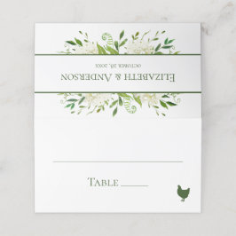 Tarjeta De Asiento Boda de hidrangeas blancas