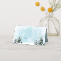 Boda de Invierno Copos de Nieve Pinos Árboles