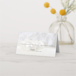 Tarjeta De Asiento Boda de Invierno de los Navidades Blancos | Person