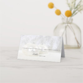 Tarjeta De Asiento Boda de Invierno de los Navidades Blancos | Person