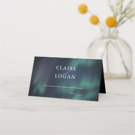 Tarjeta De Asiento Boda de la Aurora de las Luces del Norte