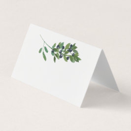 Tarjeta de asiento Boda de la Subdivisión Olive de