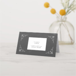 Tarjeta De Asiento Boda de la tipografía de época