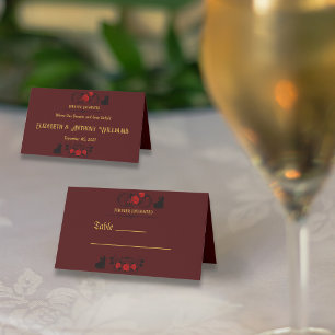 Tarjeta De Asiento Boda de la Unión encantada