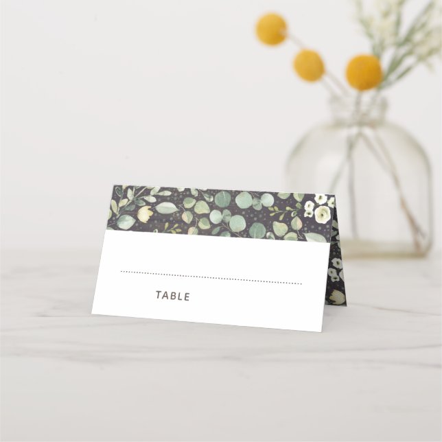 Tarjeta De Asiento Boda de la vegetación rústica | Fiesta especial (Anverso)