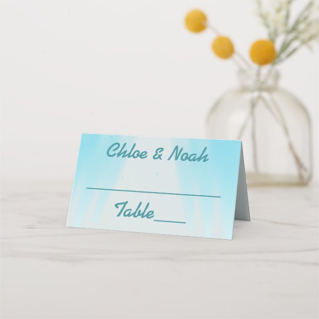 Tarjeta De Asiento Boda de las luces de Hollywood (Anverso)