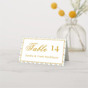 Tarjeta De Asiento Boda de los azulejos
