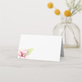 Tarjeta De Asiento Boda de Magnolia Verde Rosa y Sage