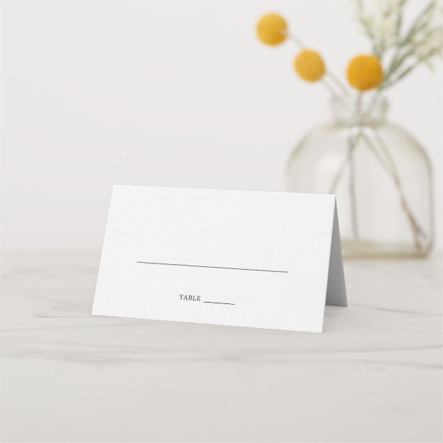 Tarjeta De Asiento Boda de marfil clásico (Anverso)