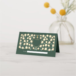 Tarjeta De Asiento Boda de Monograma de Fantasía Medieval de Espada y