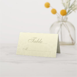 Tarjeta De Asiento Boda de monograma dorado