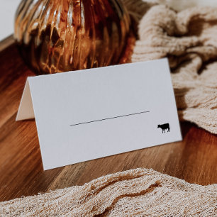 Tarjeta De Asiento Boda de opciones de carne de vacuno