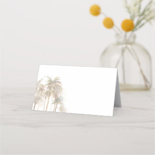 Tarjeta De Asiento Boda de palmeras acuáticas