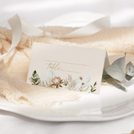 Tarjeta De Asiento Boda de pasto tropical