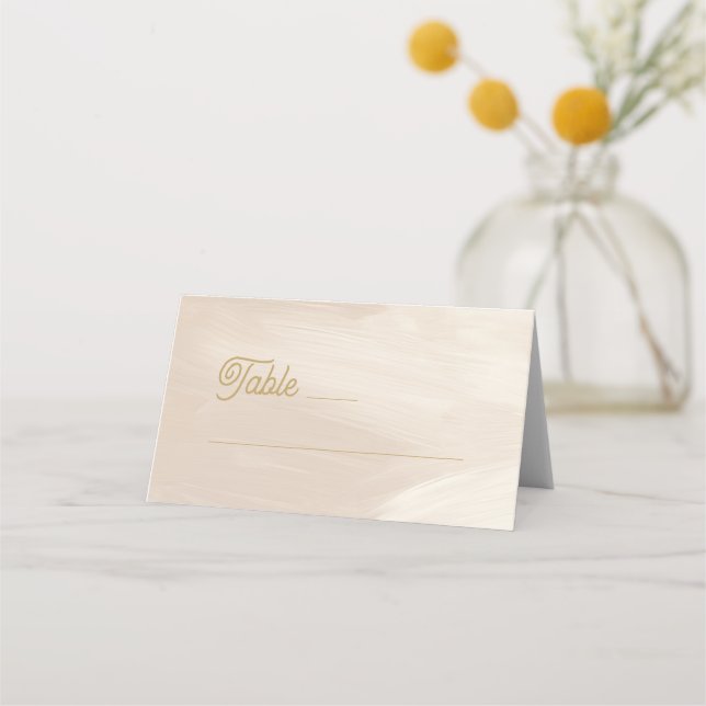 Tarjeta De Asiento Boda de Rosa Pastel (Anverso)