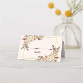 Tarjeta De Asiento Boda de tonos de agua