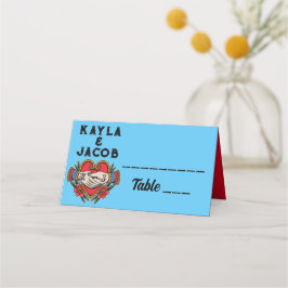 Tarjeta De Asiento Boda del tatuaje de las manos en el matrimonio