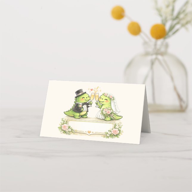 Tarjeta De Asiento Boda Divertida (Anverso)