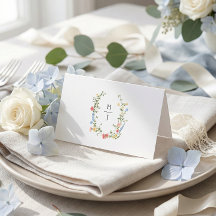 Boda elegante y colorida de flores silvestres