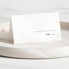 Tarjeta De Asiento Boda elegante y moderna minimalista