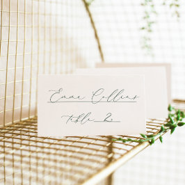 TARJETA DE ASIENTO BODA ESCUDO BRUNSWICK